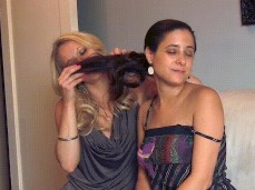 Ldsbian hair smelling gif