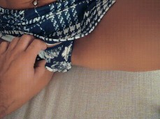 Let's see what's under her skirt gif