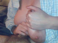 Big tit handjob cum gif