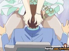 Hentai MILF Guy's Face In Squirting Pussy gif