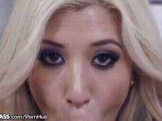 beautiful face blowjob with eye-contact gif