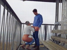 Public Sex on Observation Tower gif