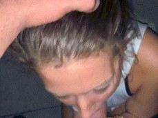 Amazing blowjob on a bwc gif