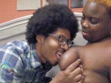 sucking big  tits gif