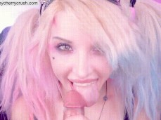 playing with cock after cum gif