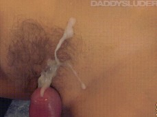 Cumming on hairy pussy gif