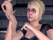 Supergirl Makes Tiny Superman her Tickle and Sex Toy gif