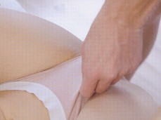 Playing with her panties and pulling them to the side gif