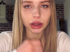 Cute smile blowjob gif