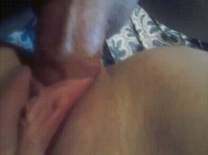 spit roasting hot milf ...GRIPPING TIGHT PUSSY  MY COCK gif