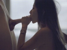 She sucks his big dick gif