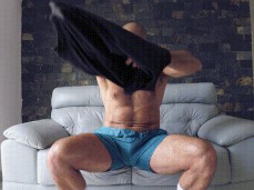 Mature, , bearded Worldstud Cabog taking off his shirt 0051-1 7 gif