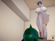 furry footjob gif