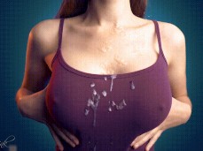 cum on tits gif
