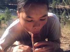 outdoor blowjob asian girl ridge gif