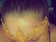 Masked amateur gives expert level sloppy blowjob gif