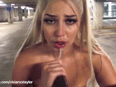 Vivian swallowing bbc gif