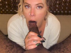 Blonde sucking a big cock gif