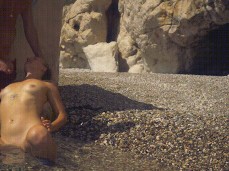cum shower at the beach gif