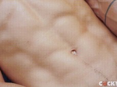 Nico Leon edges by the creek gif