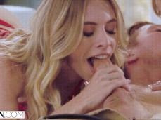 Blowjob while Kissing gif
