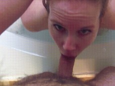 Redhead milf eye contact blowjob gif