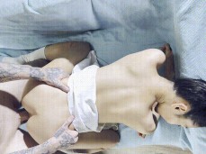 Stunning skinny  doggy gif