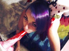 Unicorn Deepthroat gif