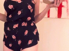 Painting naked and masturbation gif