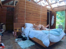 Wild Sex on a Swinging Bed gif