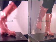 Bootjob Cumshot Trample gif