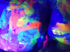 Blacklight Glow in the Dark Neon Paint Porn gif