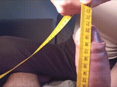 GF measuring huge cock :) gif