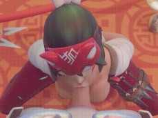 Kiriko Healing Genji's Cock gif