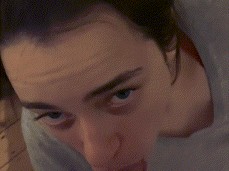 Girlfriend  sucking cock pov gif