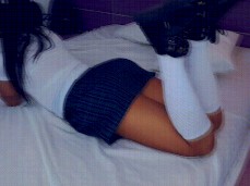 Schoolgirl in her  uniform gif