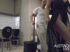 Aletta Ocean in sheer gown leads the way gif