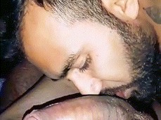 handsome, horny ElZorroBarbon licks beefy guys dick and balls 0019-1 6 gif