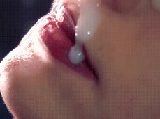 close up cum face gif