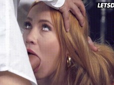 Redheaded Milf Slut Fat Cock Face Fuck gif