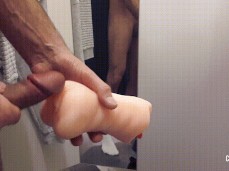 I CAN'T RESIST | RISKY PUBLIC BLOWJOB WITH SEX IN THE FITTING ROOM WITH MY gif