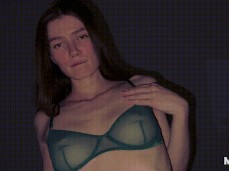 Brunette Babe with perfect Body riding on top gif