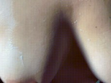 Getting a shower handjob while feeling up her tits gif