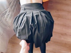 Lifting her skirt gif