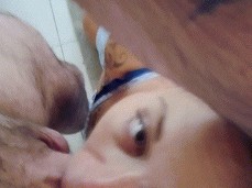 Eyes rolling deep throat fauck gif