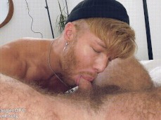 cute Devyn Pauly sucks hairy chested DILF Lance Charger's hot cock 0018-1 5 gif