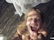 Facial after Hard Sex gif