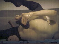 Huge  toy ramming and Creampie gif