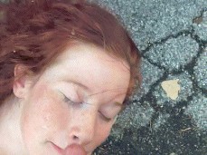 Milf gets facial by her car💦 OF: cm410 gif