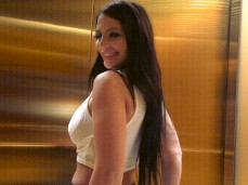 Lifting skirt in elevator gif